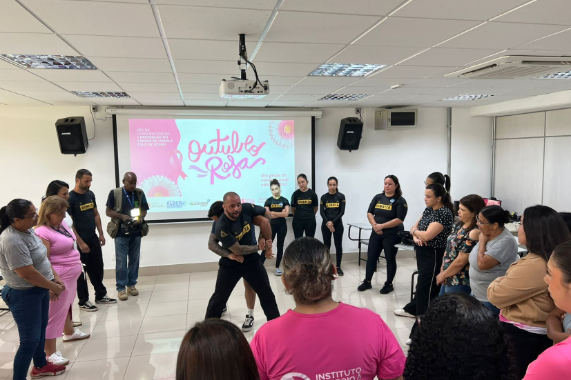 Câmara de Sete Lagoas promove oficina de defesa pessoal dentro da Semana “Laço de Esperança"