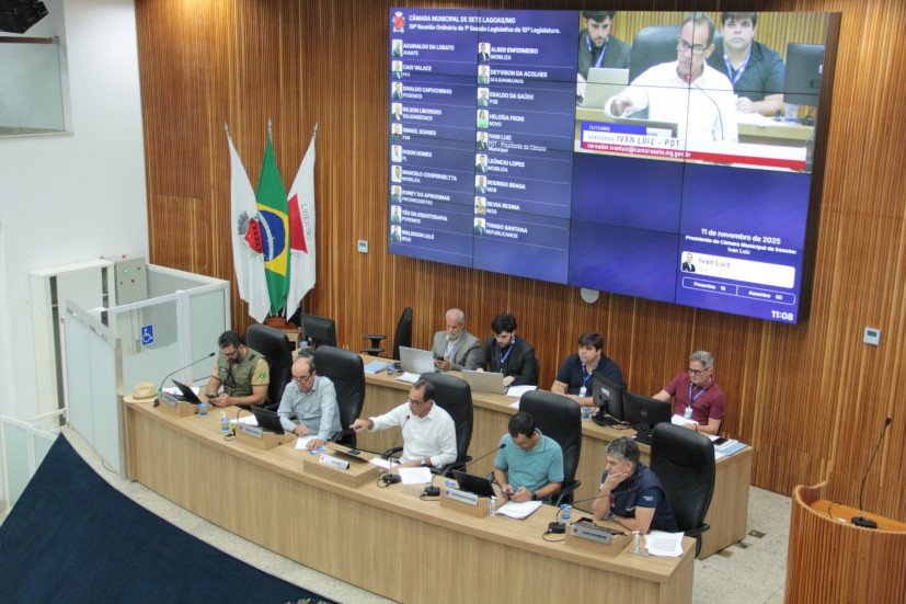 Câmara Municipal de Sete Lagoas realiza 39ª Reunião Ordinária com extensa pauta legislativa