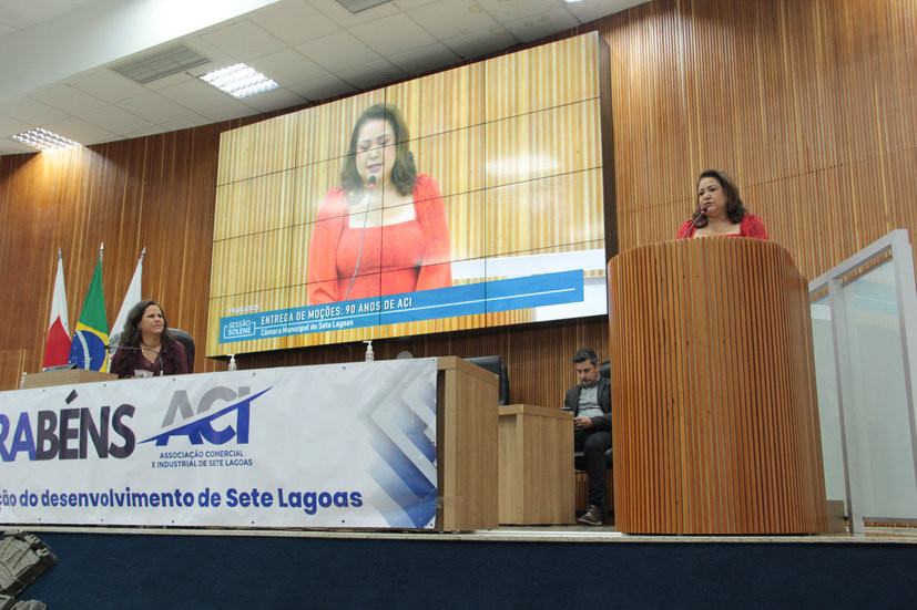 Câmara Municipal de Sete Lagoas celebra 90 anos da ACI em Sessão Solene
