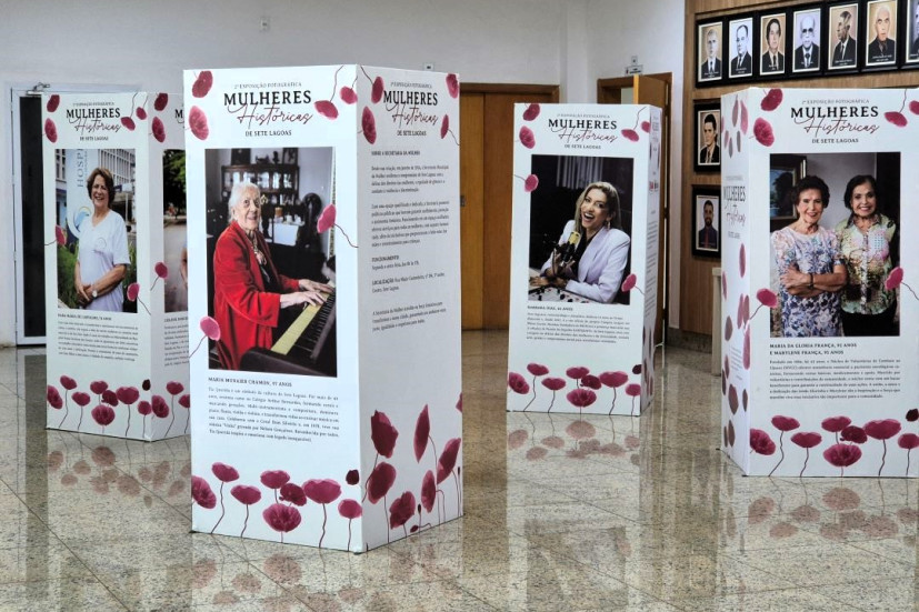 Câmara de Sete Lagoas recebe exposição ‘Mulheres Históricas’ em cenário de representatividade e acessibilidade